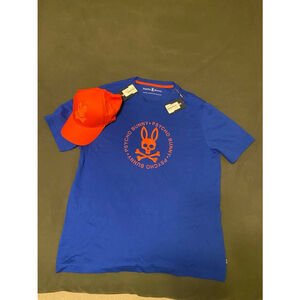 Men's Psycho Bunny T-Shirt Blue L